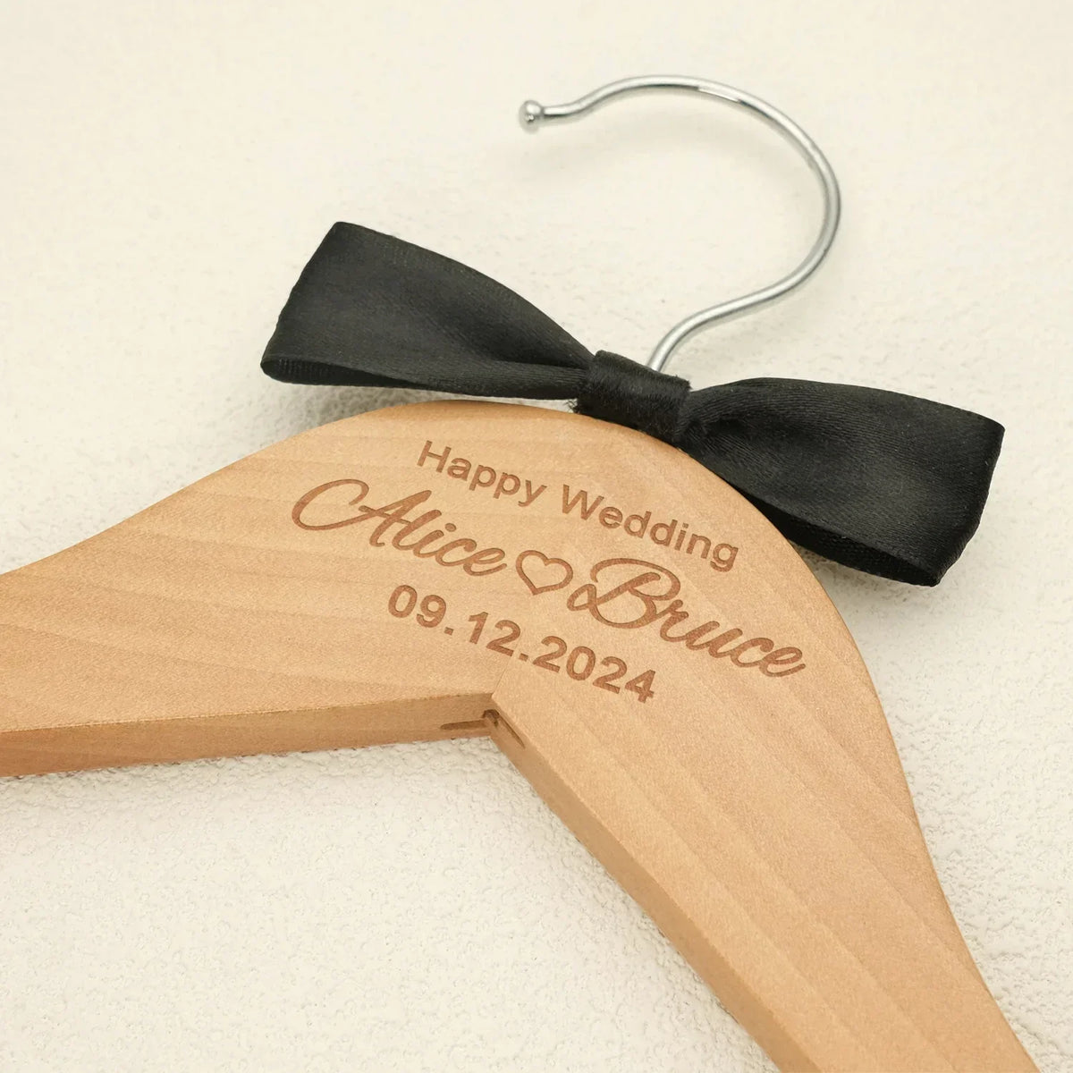 Custom Wedding Dress Hanger Personalized Wedding Hanger Personalised Bridal Hanger Engraved Names and Date Bridal Shower Gifts