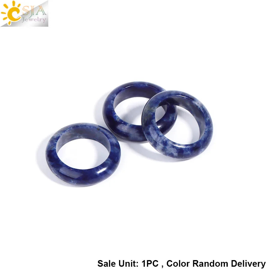 Reiki Crystal Rings for Men Natural Stone Pink Quartz Red Agates Amethyst Running Ring Jewelry 16 17 18 19 20 21 Inner Ring H474