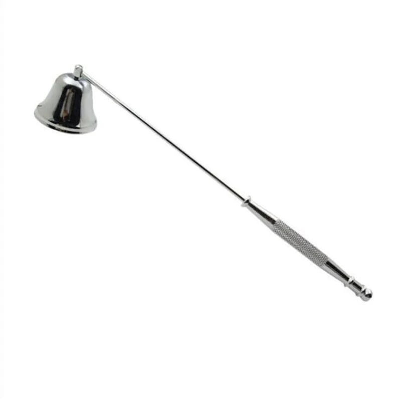 Candle Damper Candle Stainless Tool Long Handle Bell Extinguisher Accessory Wicks Out Steel Extinguish Putting Accessories SB079