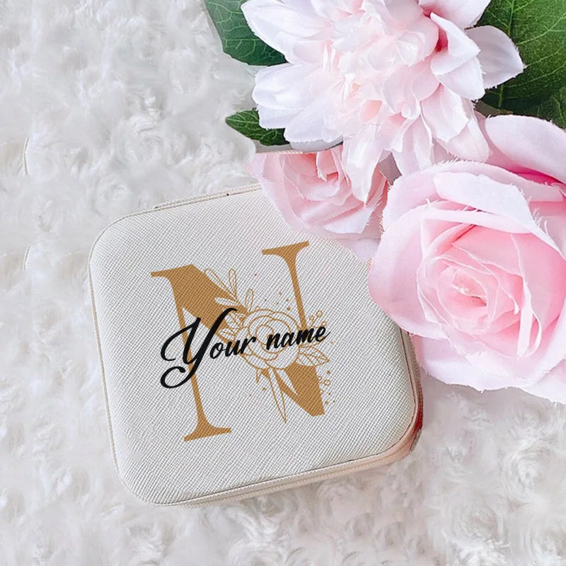 Personalized Jewelry Box Girls Jewelry Organizer Case with Name Perfect Wedding Bridesmaid Bestfriends Bachelorette Party Gift