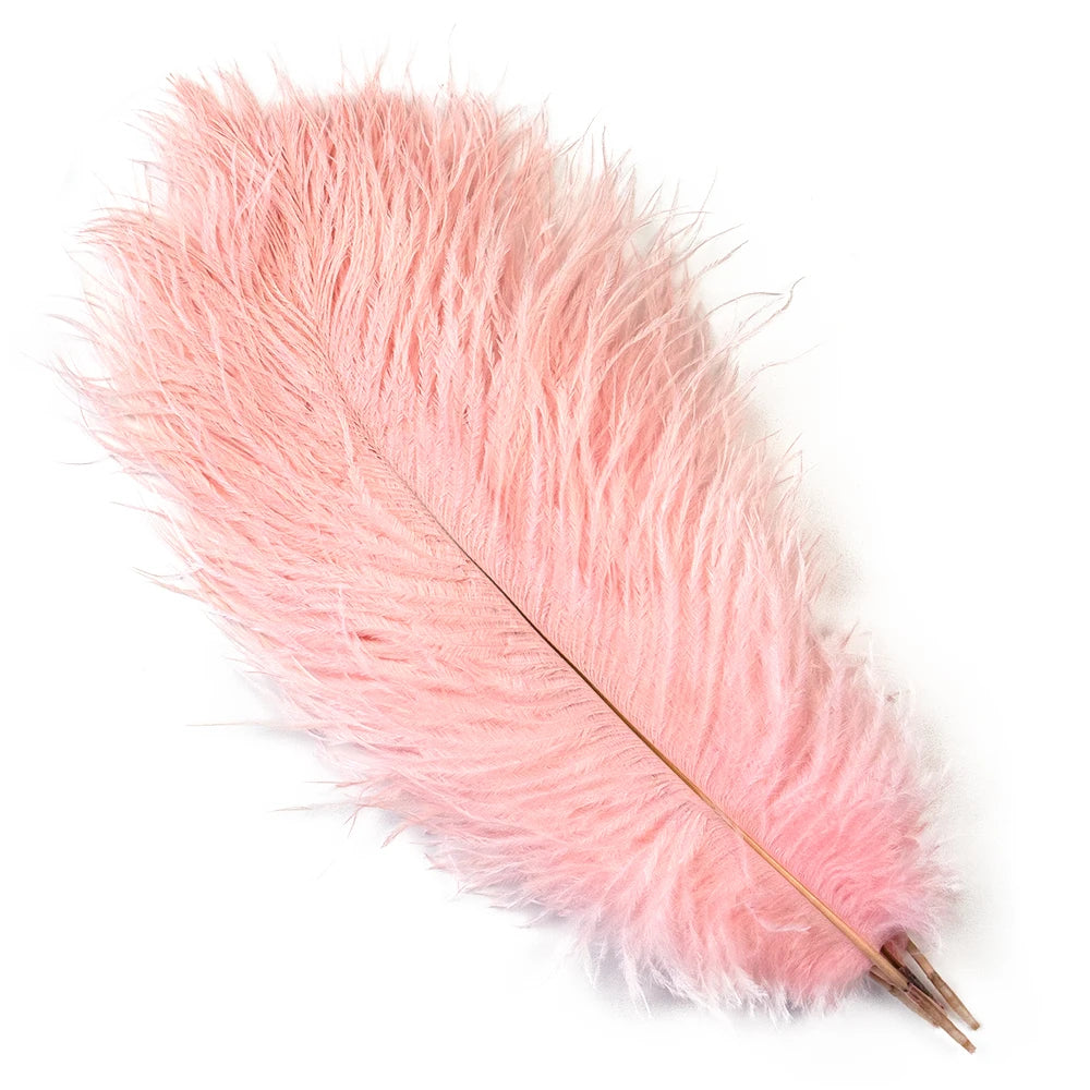 10PCS 15-60cm Big Ostrich Feathers White Ostrich Feather Plumes Carnaval Table Centerpieces Party Wedding Accessories Decoration