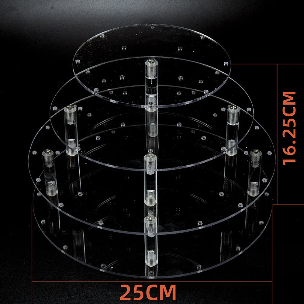 Acrylic Clear Lollipop Rack Candy Lollipop Stand DIY Wedding Party Cake Display Holder Round Square Rectangle Supermarket Store