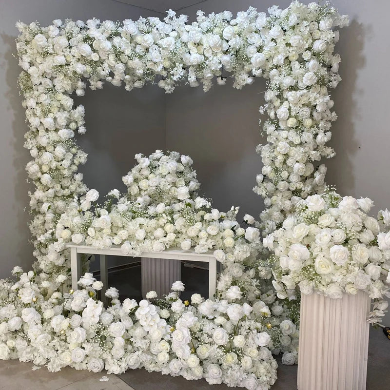 Wedding Props Artificial Fower Wedding Decoration Arch Arrangement Babybreath Rose Runner Flower Row Road Leading Flower Ball