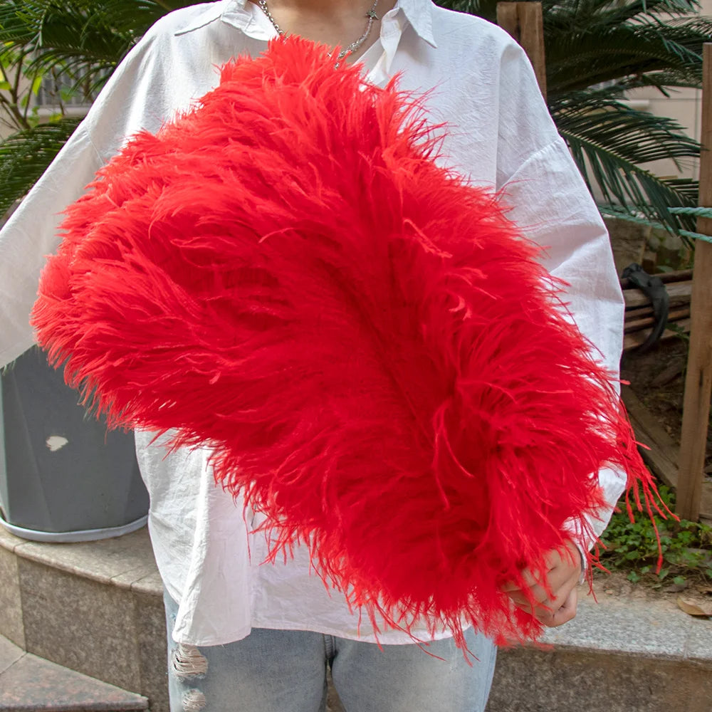 10PCS 15-60cm Big Ostrich Feathers White Ostrich Feather Plumes Carnaval Table Centerpieces Party Wedding Accessories Decoration