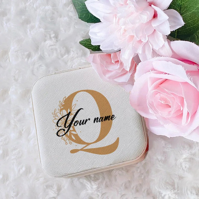 Personalized Jewelry Box Girls Jewelry Organizer Case with Name Perfect Wedding Bridesmaid Bestfriends Bachelorette Party Gift