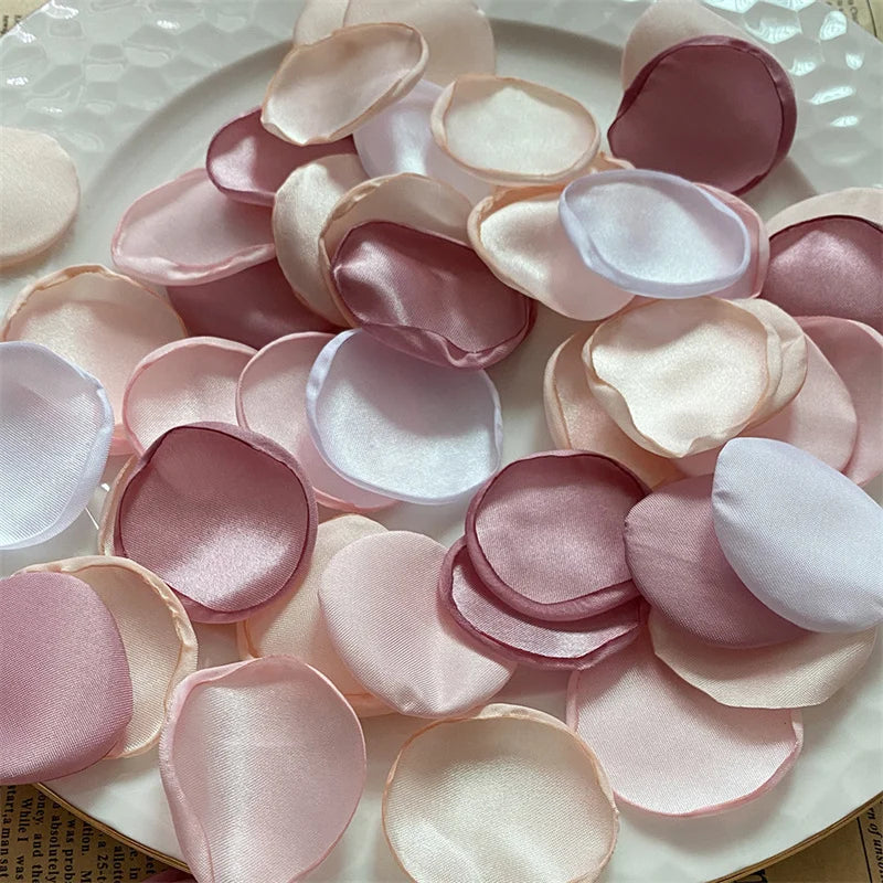 100/200/300pcs Reusable Petal Weddings Decorations Valentine's Day Room Decoration Wedding Proposal Wedding Bathtub