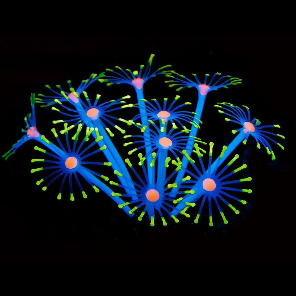 1Pc Silicone Glowing Artificial Fish Tank Aquarium Coral Plants Ornament Underwater Pets Decor Aquatic Pet Supplies Decoration