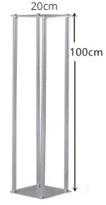 Clear Square Acrylic Artificial Flower Stand Display Stand Dessert Table Wedding Centerpieces for Tables Birthday Party Decor