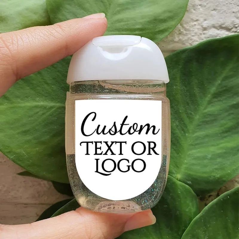 Custom Hand Sanitizer Labels Personalized Design Wedding Bridal Shower Hand Sanitizers Stickers Bachelorette Party Favors Labels