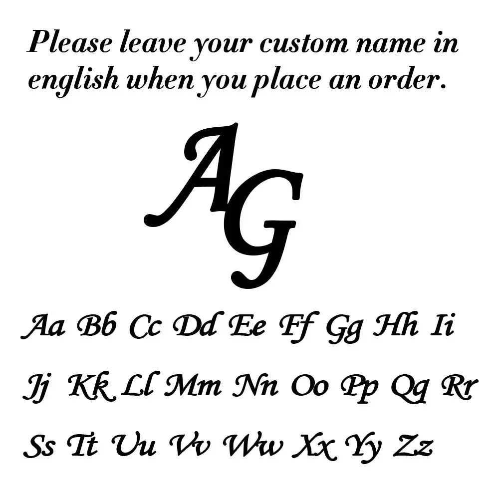 Skyrim 2pcs Custom Cufflinks Men Stainless Steel Personalized Initials Letter Cufflink for Suit Trendy Jewelry Wedding Gift