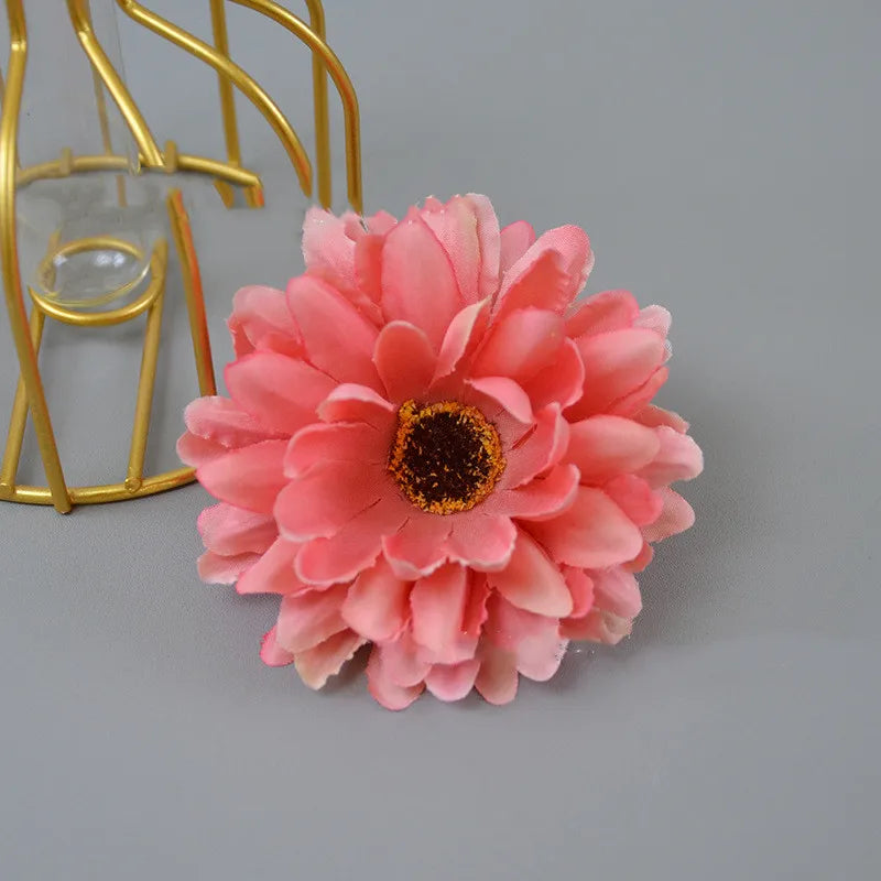 50Pcs 8.5CM Artificial Silk Flowers chrysanthemum for Home Wedding Bouquet Decoration Diy Wreath Accessories Festival Supplies
