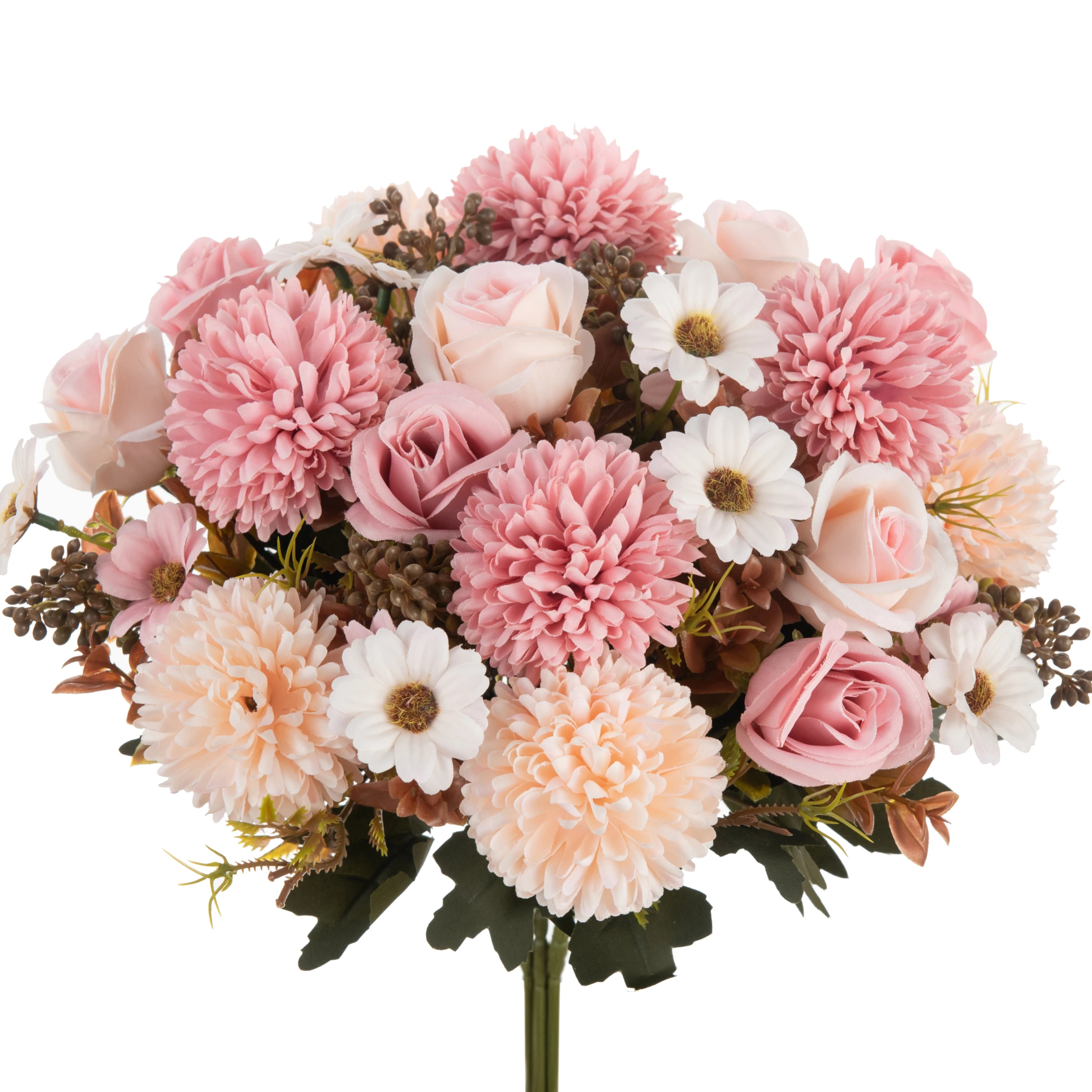 Silk Rose Artificial Flowers for Wedding Home Christmas Decoration Wreaths bridal bouque Dining table vase Photography props DIY