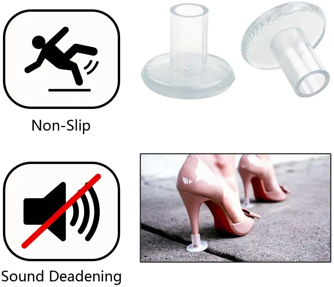 12-48pairs Heel Stopper High Heeler Antislip Silicone Heel Protector Cover Stiletto Dancing Covers Bridal Wedding Party Favors