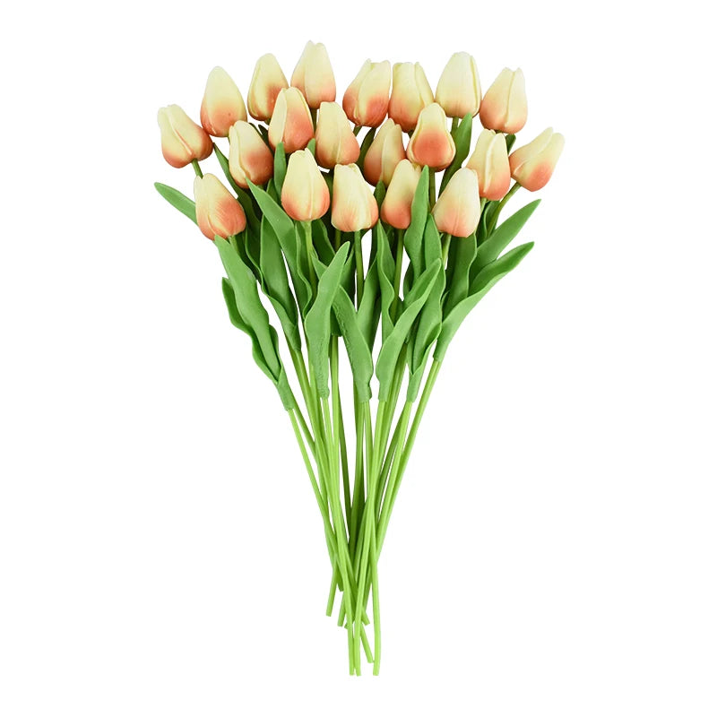 5/10Pcs Artificial Flowers Calla Lily Real Touch Tulip Flower Bouquets For Wedding Bride Home Vase Decoration Fake Plants Gifts