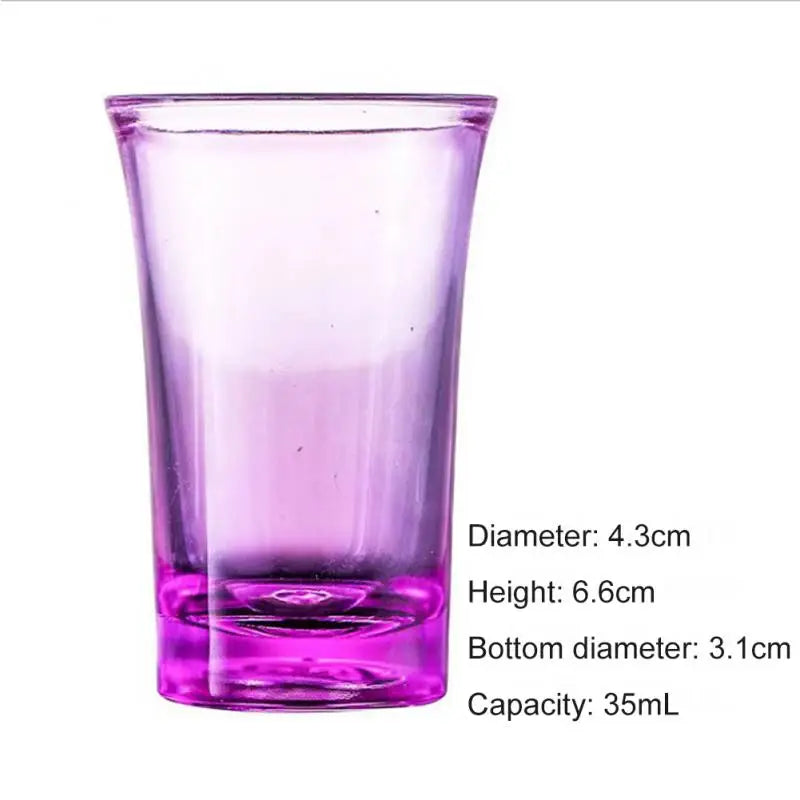 1~10PCS NEW Shot Glass Plastic Spirits Shot Cup Party Bar Club Drinking Tool Wedding Wine Glasses Cocktail Pint Vodka Cups