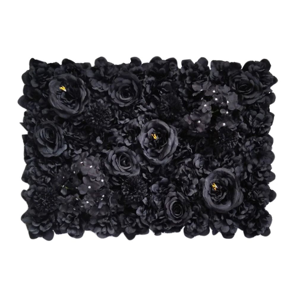 Silk Rose Flowers 3D Backdrop Wall Wedding Decoration Artificial Flower Wall Panel for Home Decor Backdrops Baby Shower