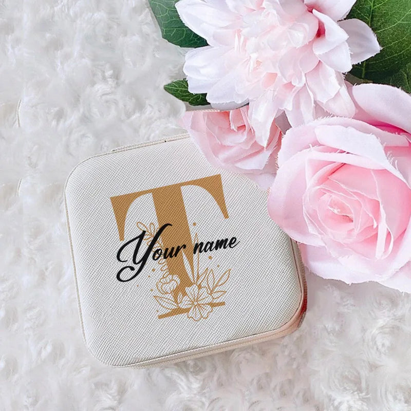 Personalized Jewelry Box Girls Jewelry Organizer Case with Name Perfect Wedding Bridesmaid Bestfriends Bachelorette Party Gift