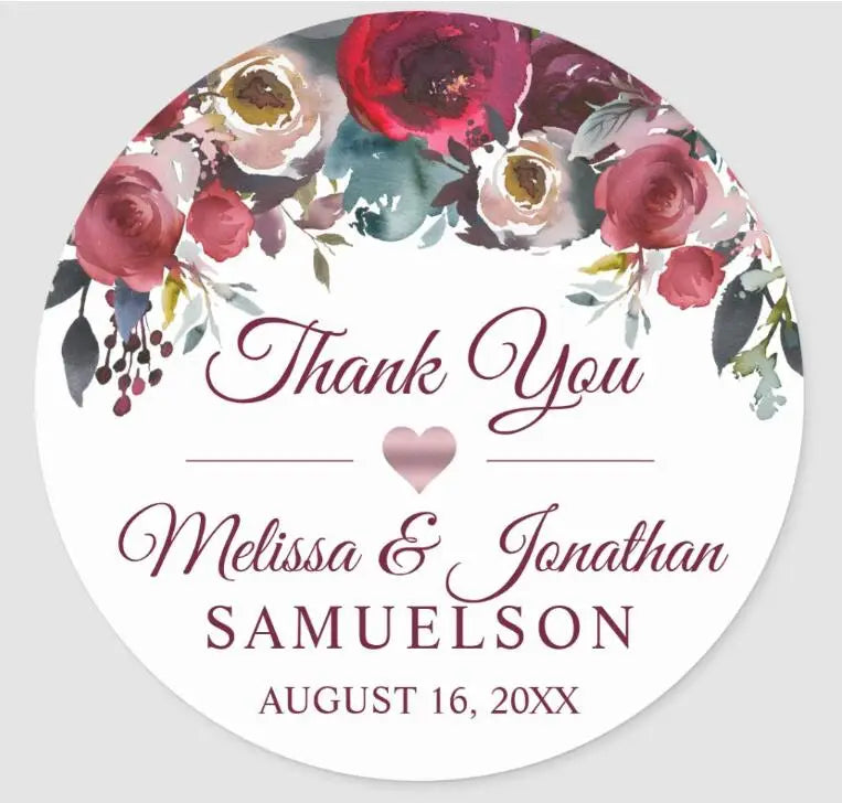 Custom Logo Wedding Stickers Personalized Design Your Name Candy Gift Box Birthday Party Gift Tags