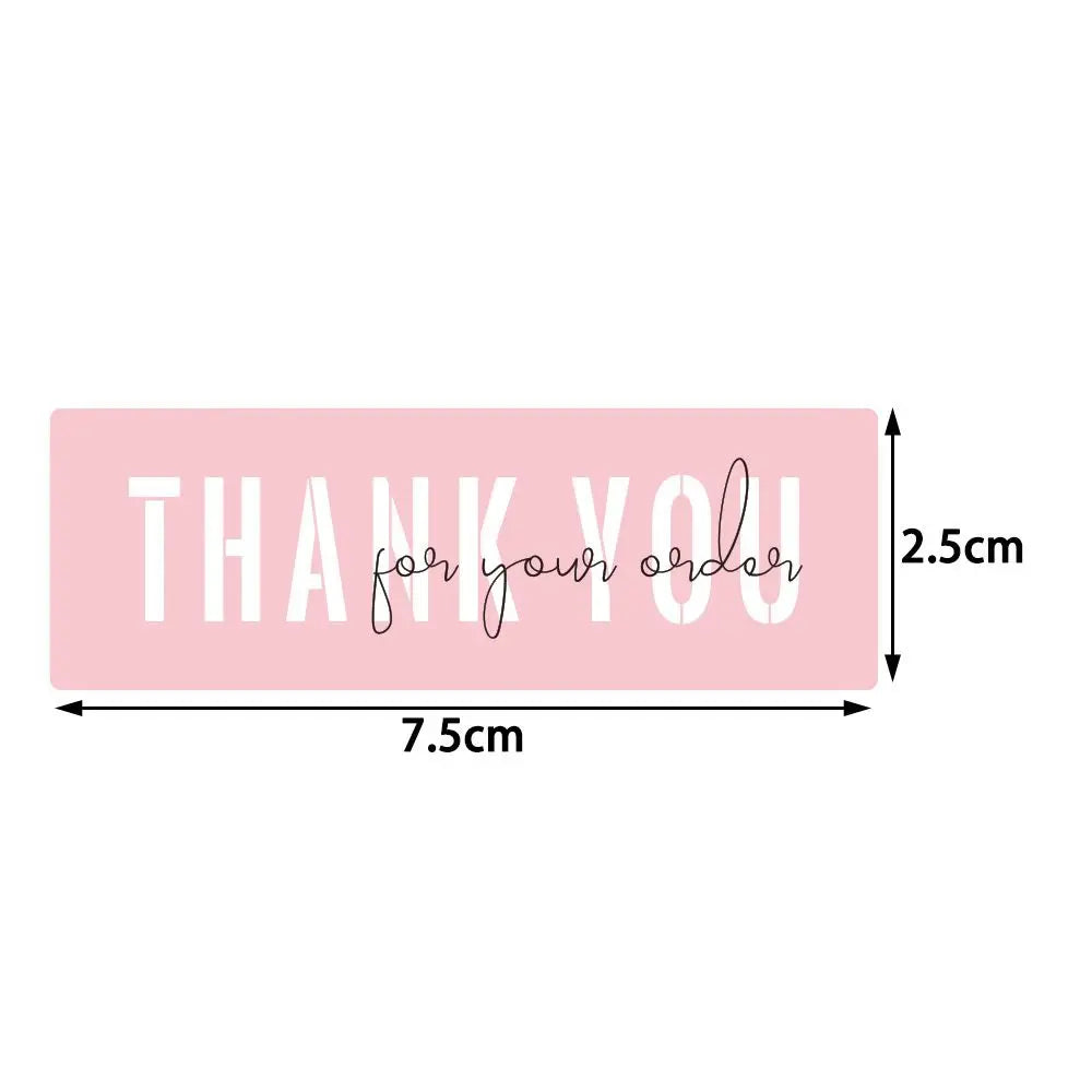 120PCS/Roll 3inch Thank You For Your Orders Stickers Sealing Labels Small Business Packaging Decals Gift Wrapping Party Supplies