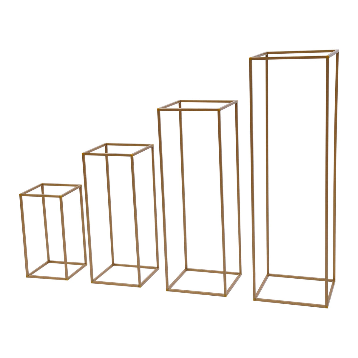 4Pcs Tall Gold Wedding Backdrop Flower Vase Stand Metal Table Centerpieces Decor Floral Arrangement for Party Home Decor