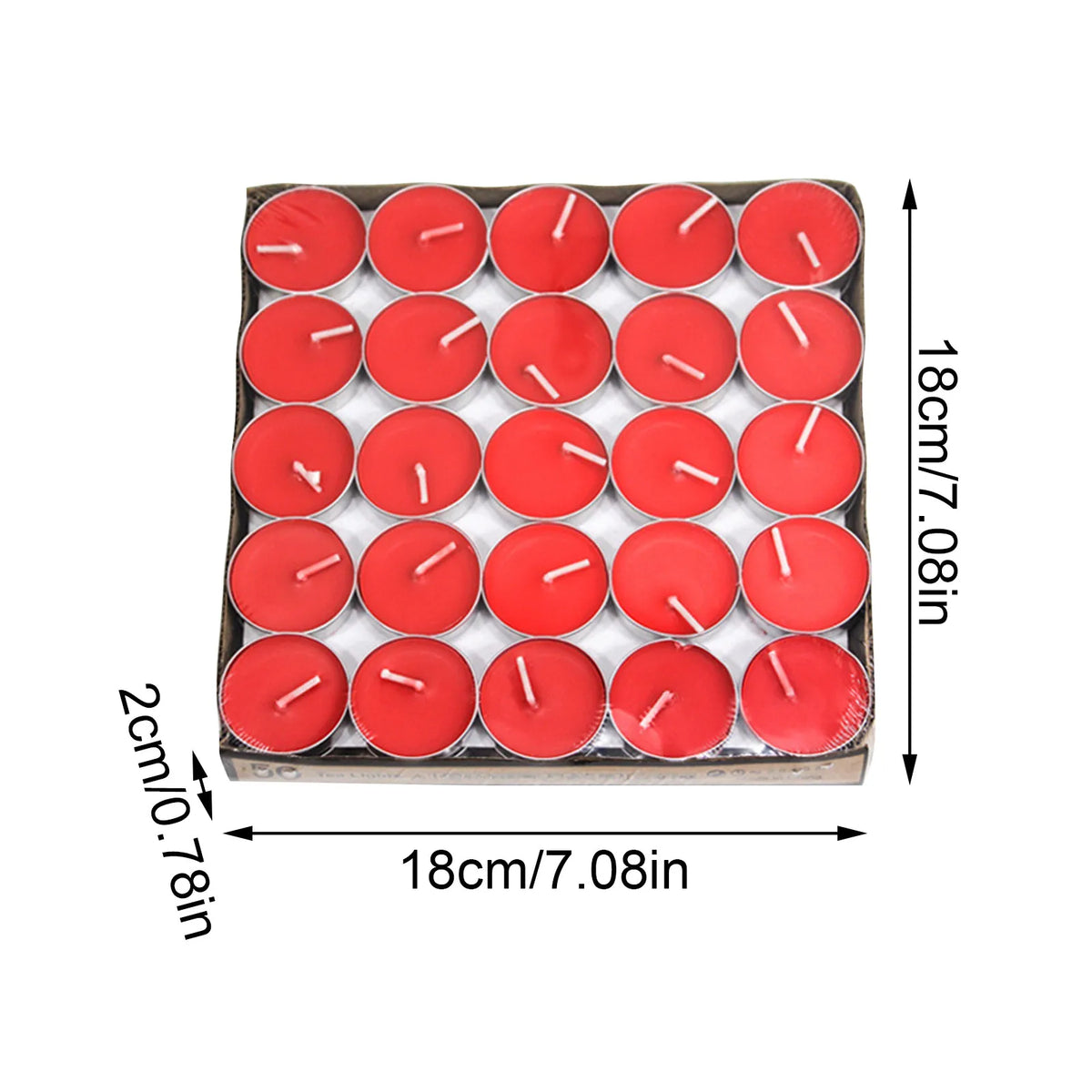 50pcs Round Aromatherapy Candle Birthday Romantic Smokeless Atmosphere Gift Props Wedding Decoration Tea Candle Light Tea Wax