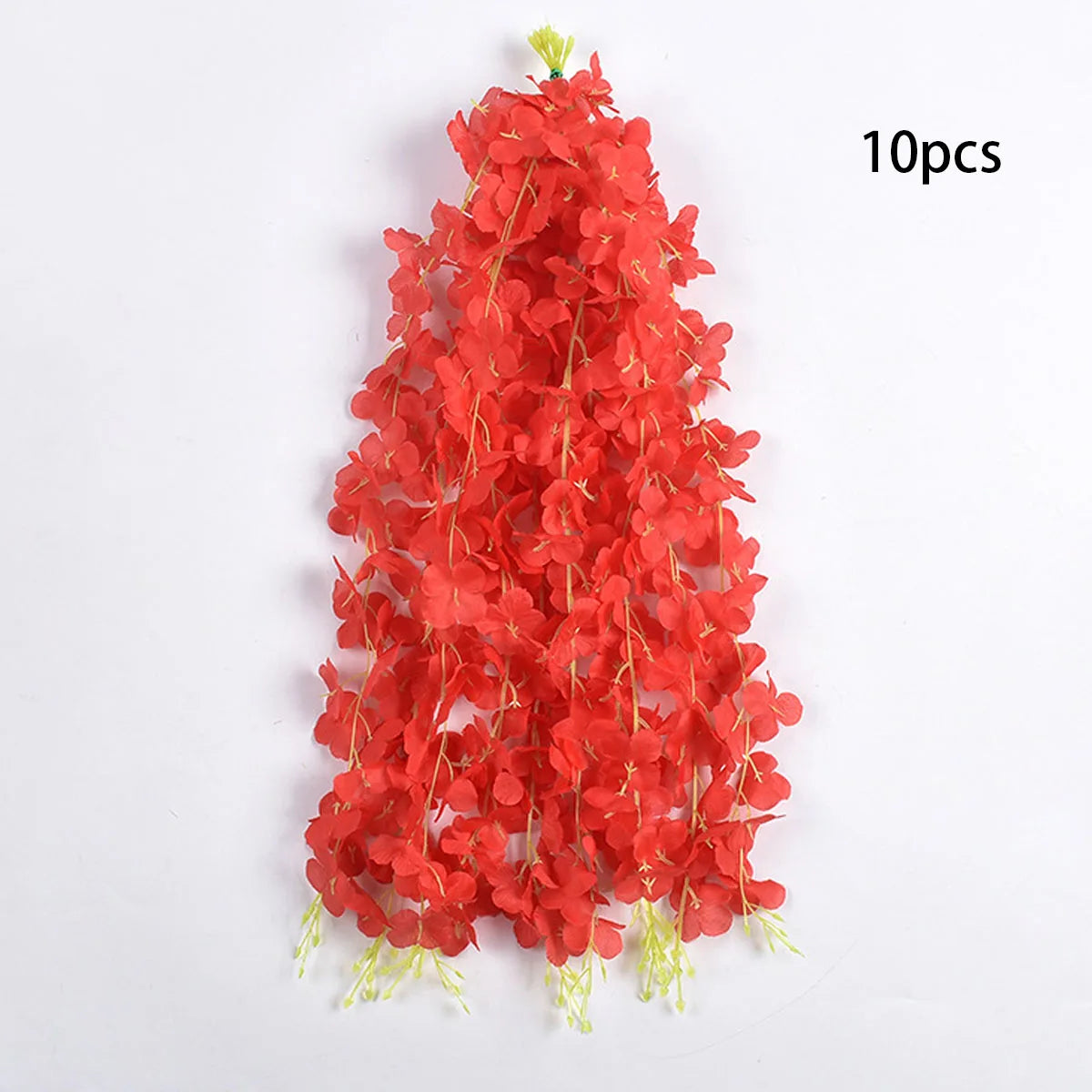 10pcs Artificial Wisteria Hanging Flower Garland, Silk Flower Vine For Wedding, Party, Home, Garden, Wall Decor