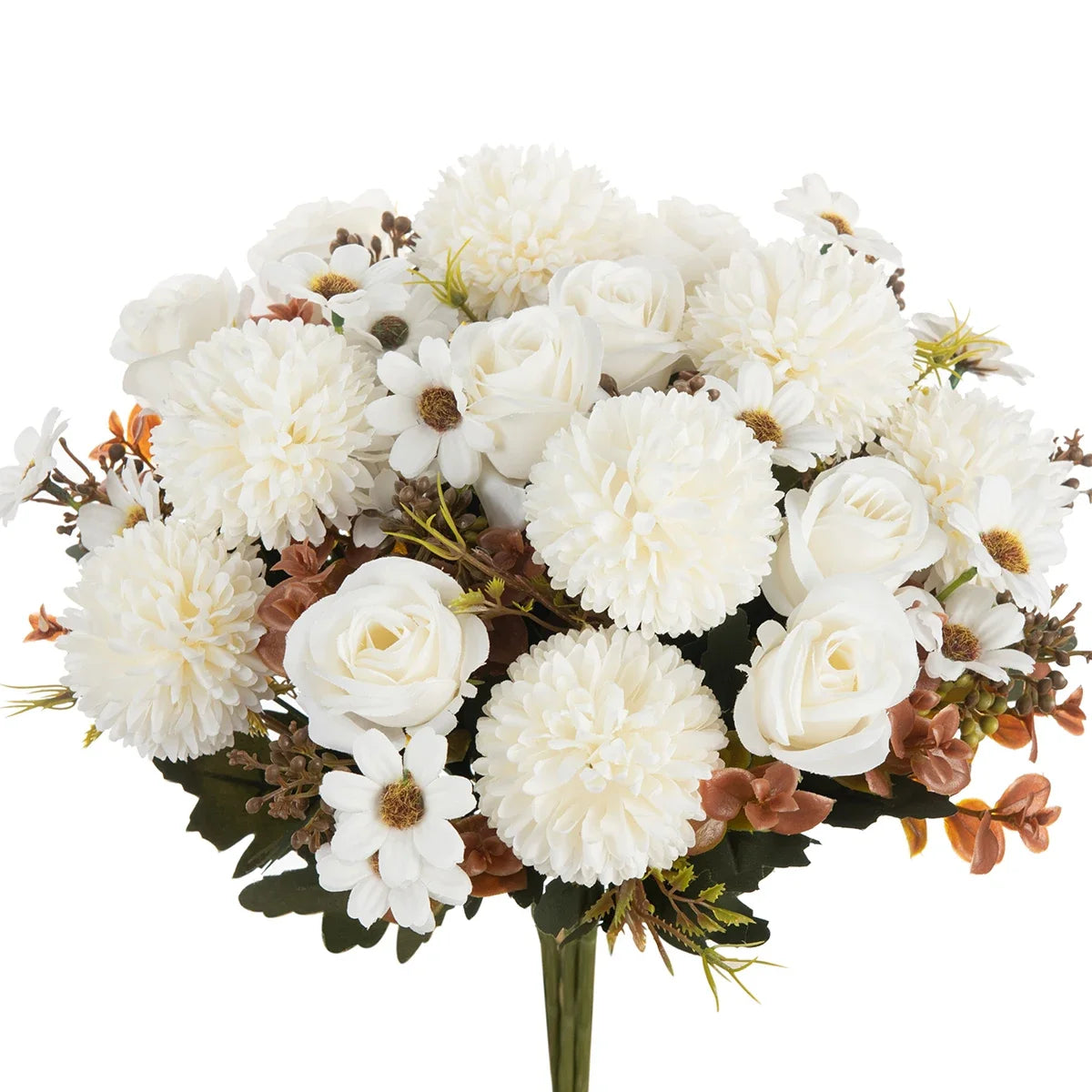 Silk Rose Artificial Flowers for Wedding Home Christmas Decoration Wreaths bridal bouque Dining table vase Photography props DIY