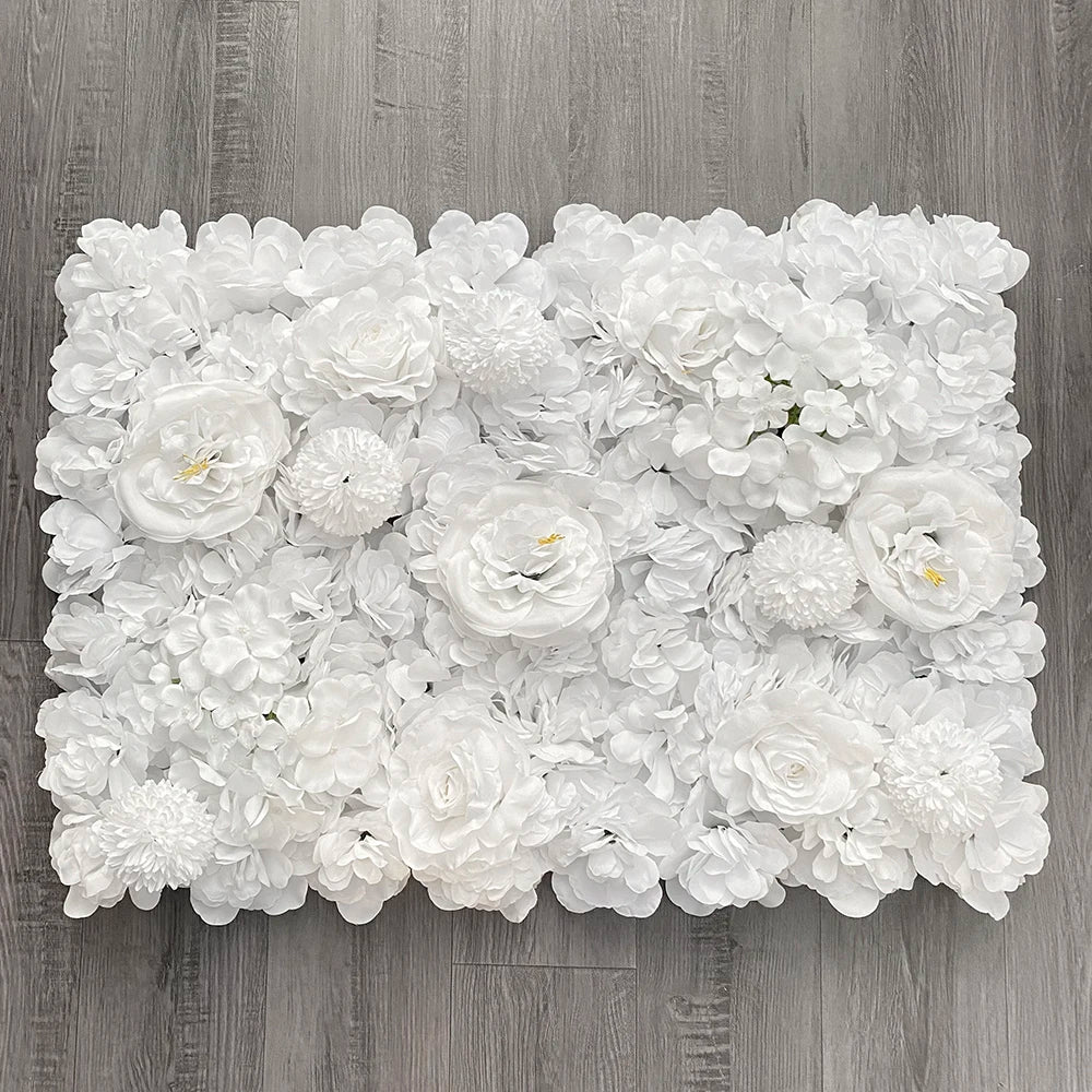 Silk Rose Flowers 3D Backdrop Wall Wedding Decoration Artificial Flower Wall Panel for Home Decor Backdrops Baby Shower