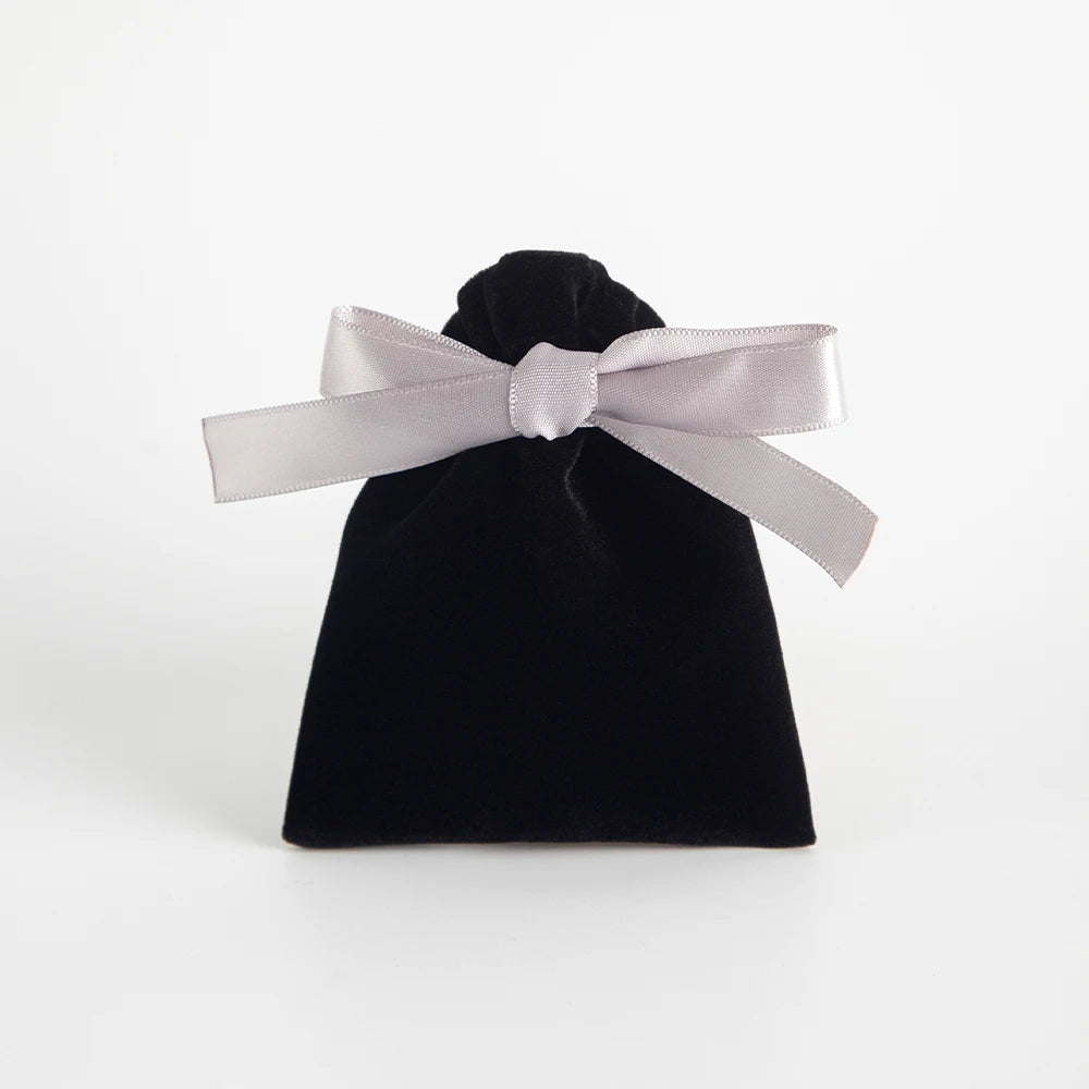 10pcs Bulk 10x12cm Jewelry Packing Ribbon Velvet Bags Gift Display Packing Storage Wedding Travel Candy Drawstring Dust Pouches