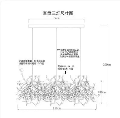 Nordic Modern Personality Stainless Steel Chrome Leaf LED Chandelier Living Room Lamp Bar Table Lamp Dining Room Chandelier