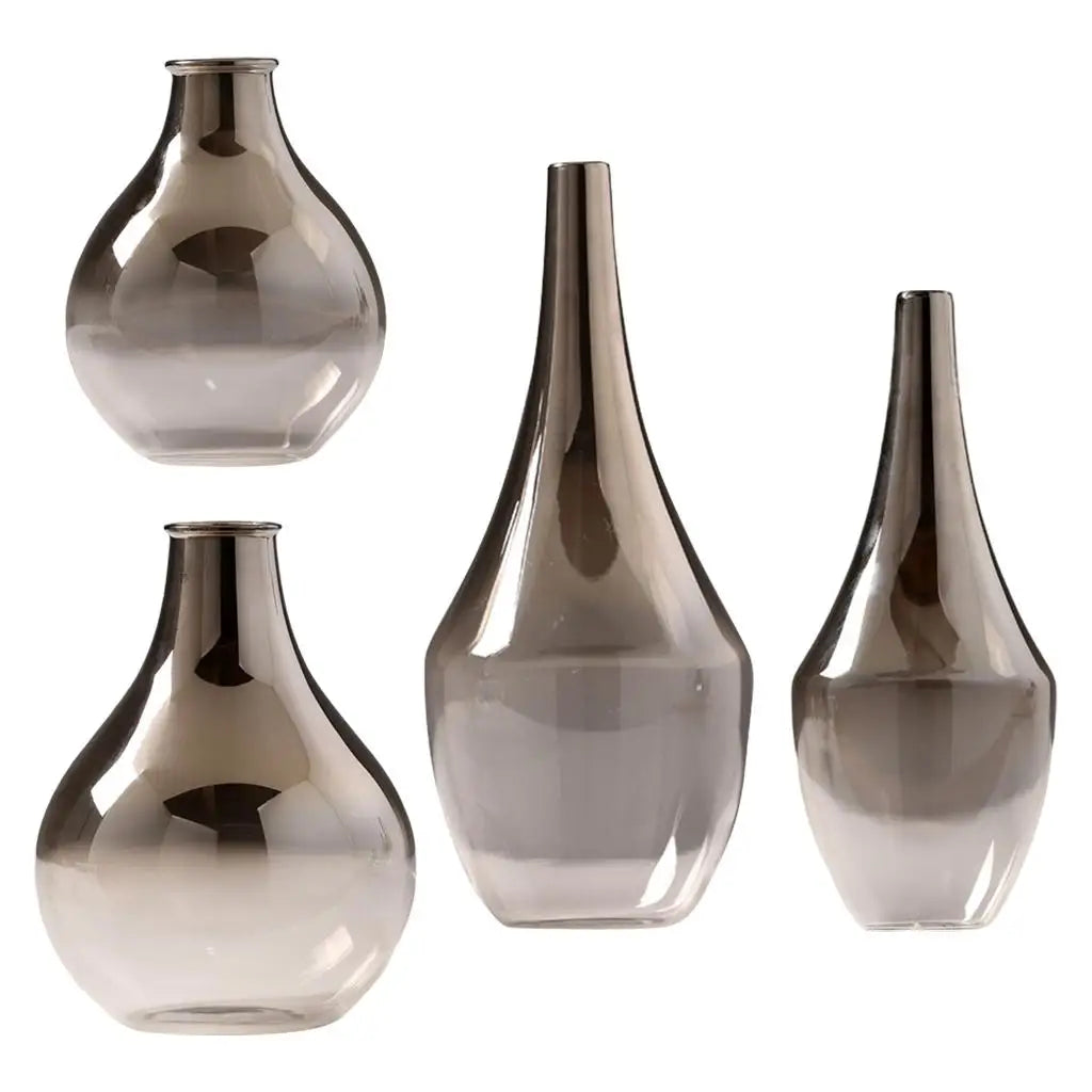 Flower Vase Soot Gradient Glass Vase Plant Pots Housewarming Gifts for