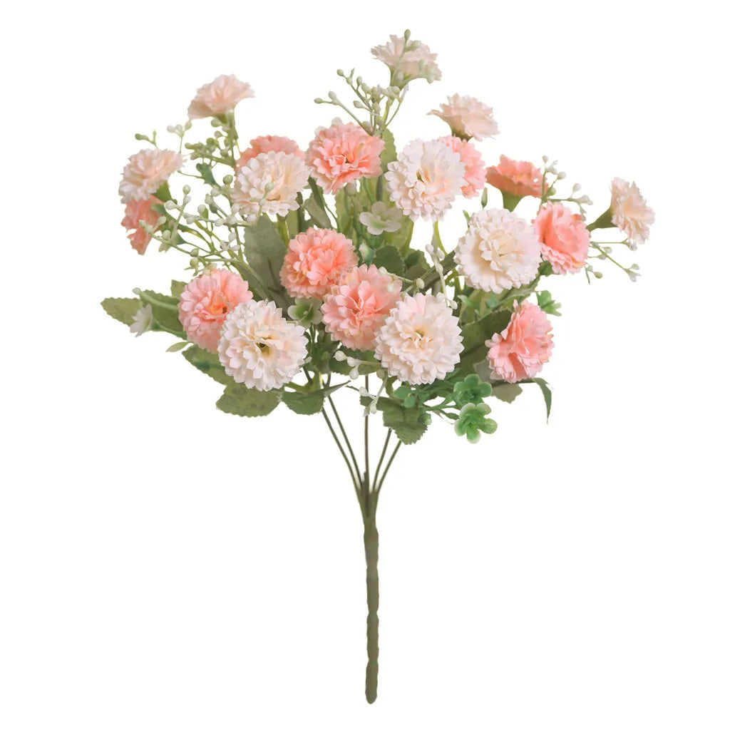 20 flower heads 1 bunch European-style small lilac carnation artificial flowers wholesale home photography soft decoration handm