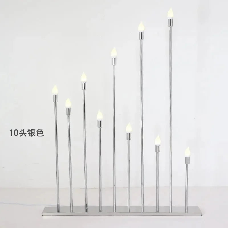 Vintage Metal Candelabra Candle Holders for Wedding Party Centerpieces