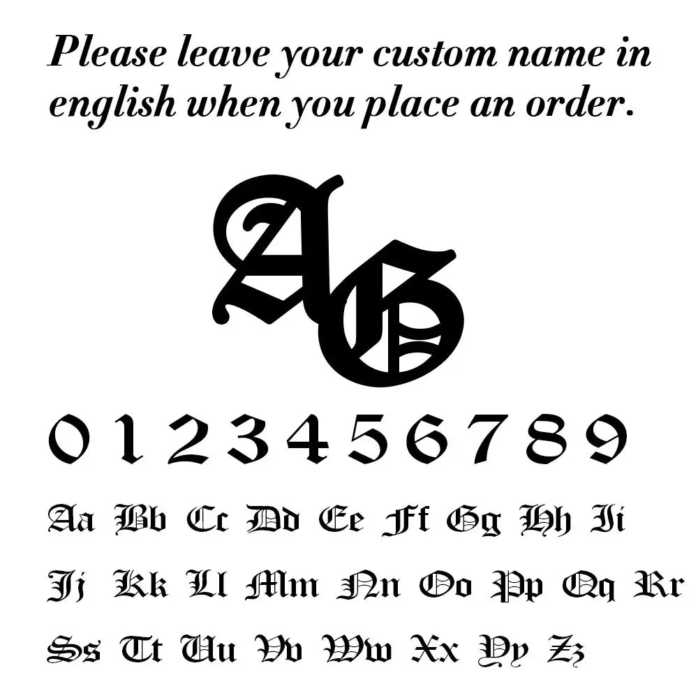 Skyrim 2pcs Custom Cufflinks Men Stainless Steel Personalized Initials Letter Cufflink for Suit Trendy Jewelry Wedding Gift