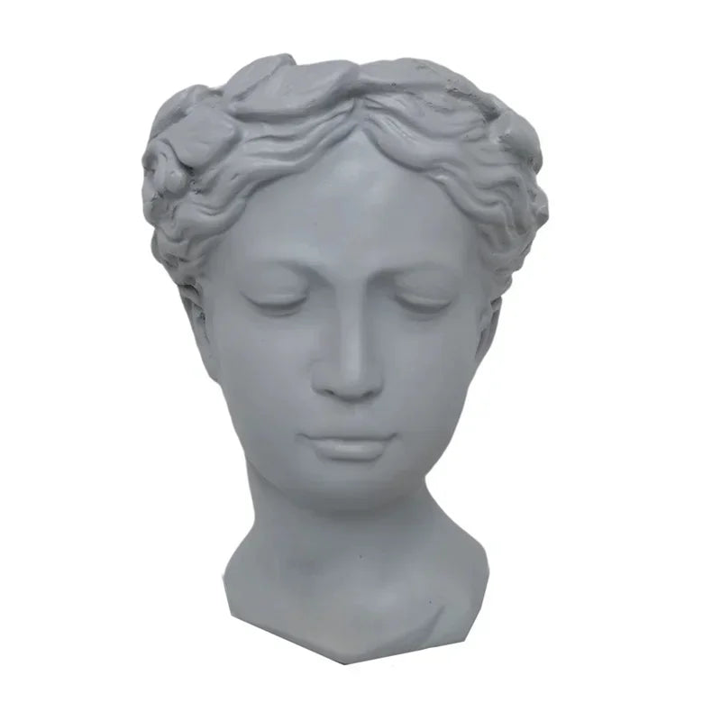 Greek Statue  Goddess Flower Pots Head Retro Venus Vase Home Decoration Accessories Ornament  Decor Tabletop Decorative