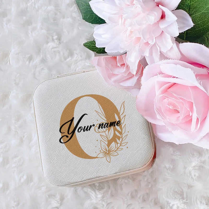 Personalized Jewelry Box Girls Jewelry Organizer Case with Name Perfect Wedding Bridesmaid Bestfriends Bachelorette Party Gift
