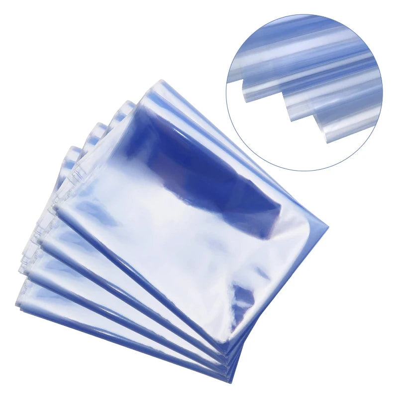 10pcs Extra Large Shrink Wrap Basket Gift Bags, Gift Baskets Clear Cellophane PVC Shrink Bags for Christmas Party