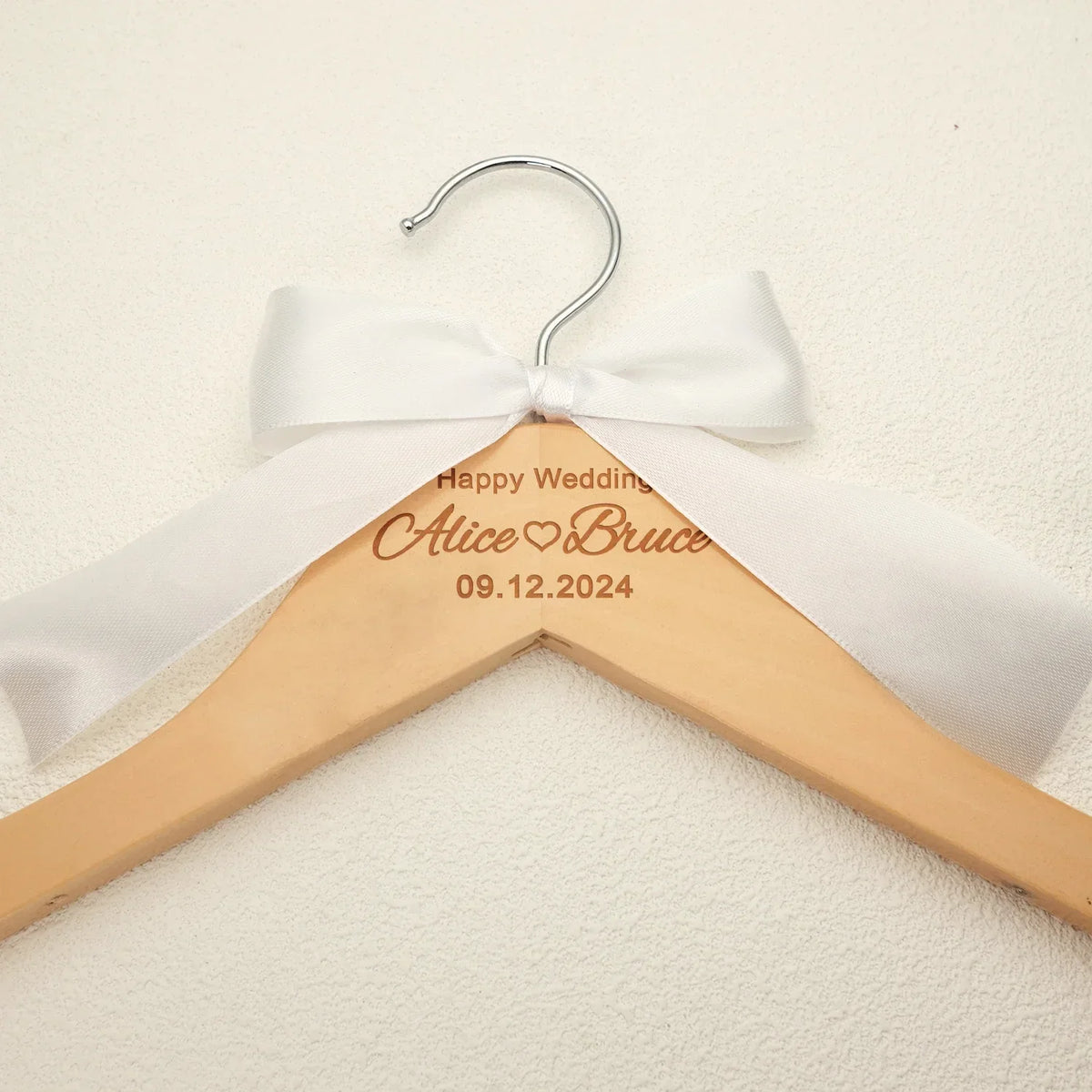 Custom Wedding Dress Hanger Personalized Wedding Hanger Personalised Bridal Hanger Engraved Names and Date Bridal Shower Gifts