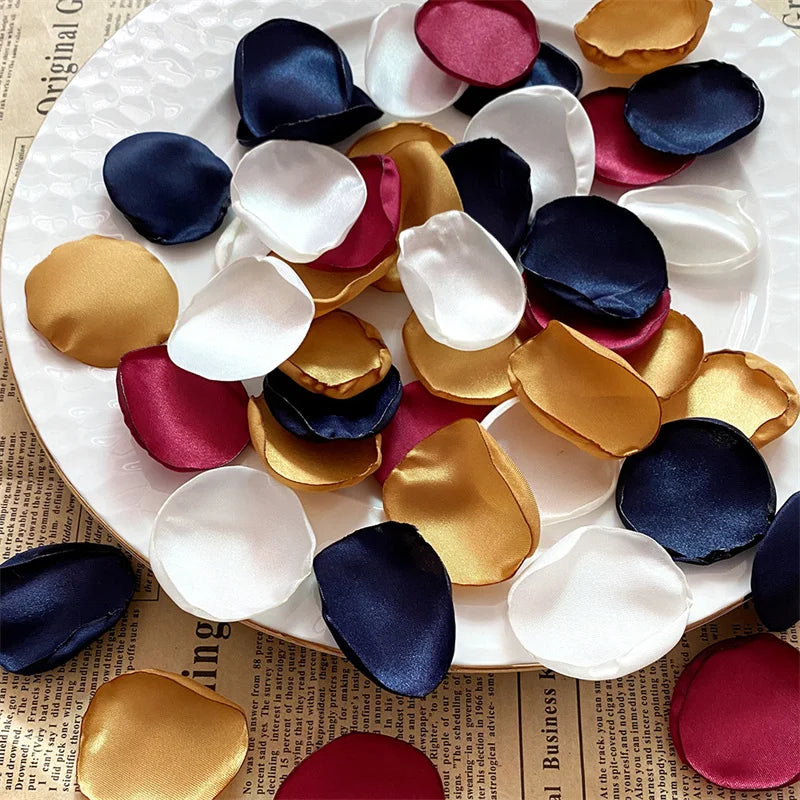 100/200/300pcs Reusable Petal Weddings Decorations Valentine's Day Room Decoration Wedding Proposal Wedding Bathtub