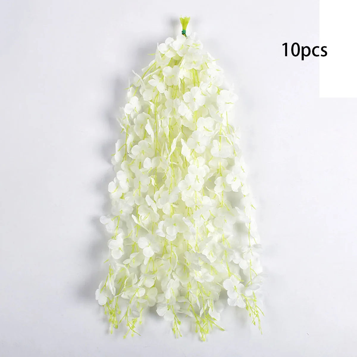 10pcs Artificial Wisteria Hanging Flower Garland, Silk Flower Vine For Wedding, Party, Home, Garden, Wall Decor