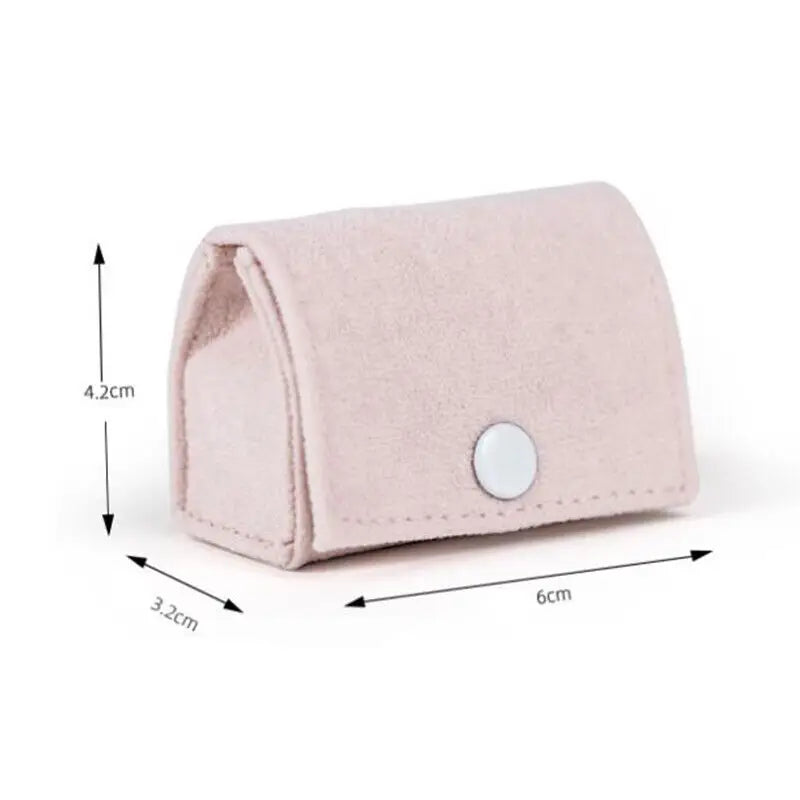 1Pc Jewelry Velvet Bag for Travel Ring Earrings Storage Pouch Mini Portable Button Gift Bag Flannel Jewelry Packaging Box Joyero