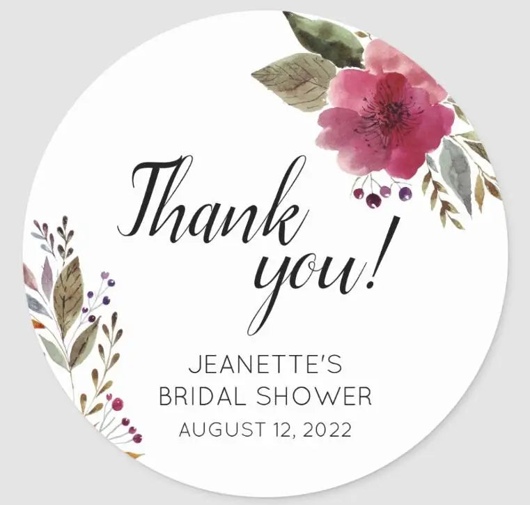 Custom Logo Wedding Stickers Personalized Design Your Name Candy Gift Box Birthday Party Gift Tags