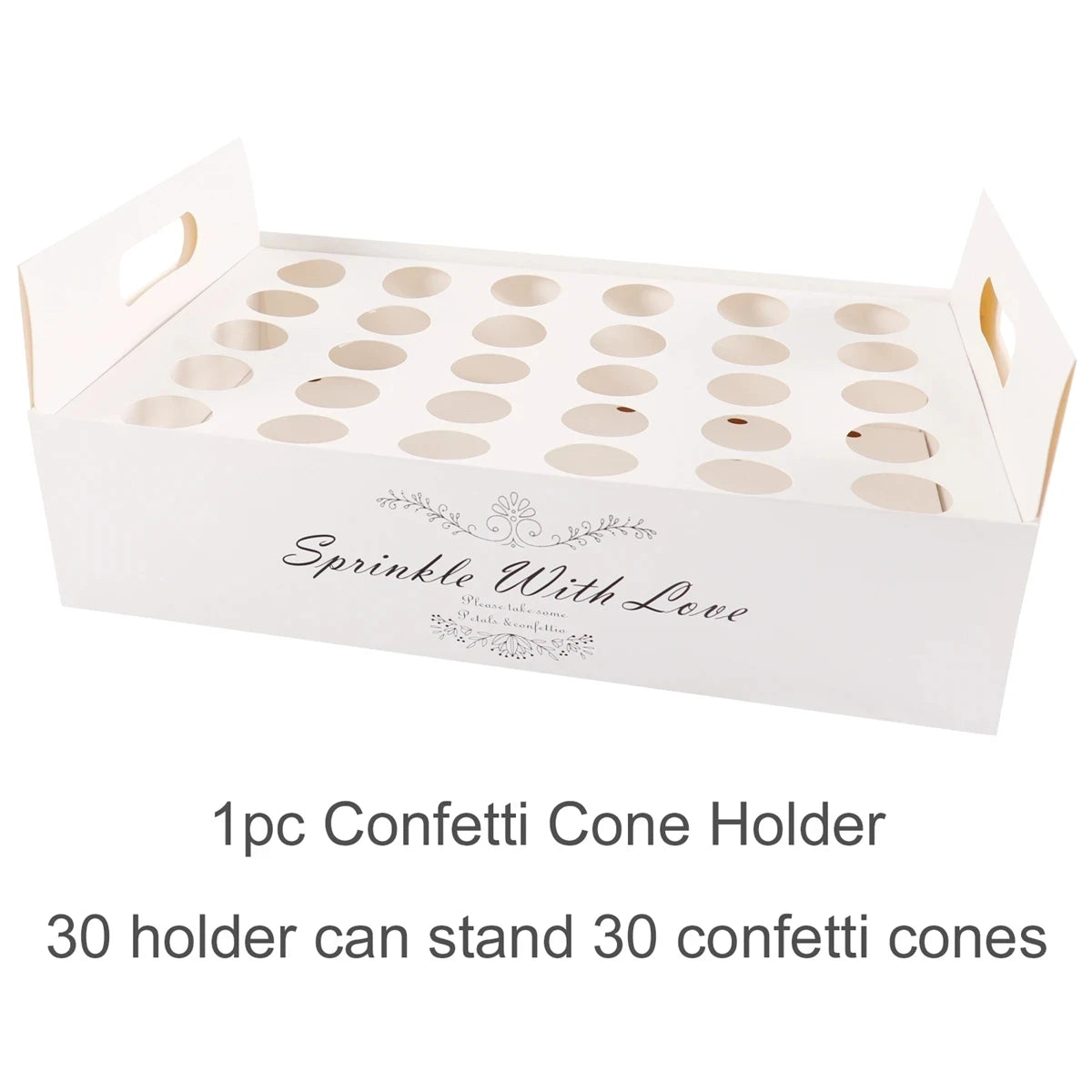 Wedding Confetti Cones Holder Stand Support for Wedding Cones Kraft Paper Wedding Decorations Supplies Confetti Tray Cone