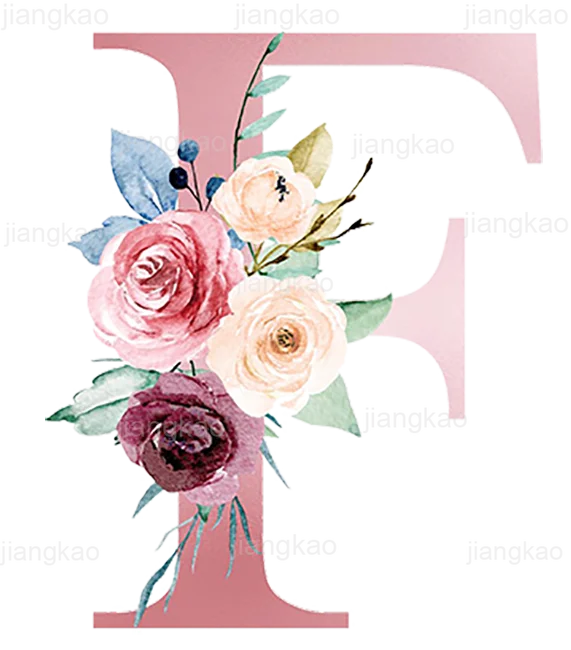 Personalised Pillow Cases Custom Initial Flower with Name Cushion Cover Decortion Pillowcase Housewarming Birthday Wedding Gifts