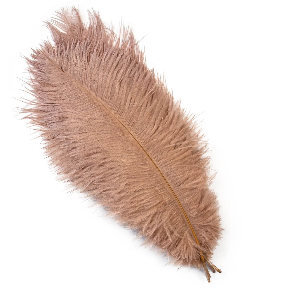 10PCS 15-60cm Big Ostrich Feathers White Ostrich Feather Plumes Carnaval Table Centerpieces Party Wedding Accessories Decoration
