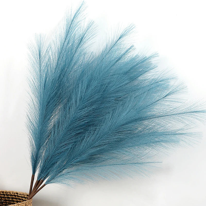 1PC Artificial Pampas Grass Fake Reeds Decor Vase Fillers Everlasting Flower Decor Centerpieces Wedding Arch Flower Faux Plants