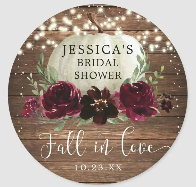 Custom Logo Wedding Stickers Personalized Design Your Name Candy Gift Box Birthday Party Gift Tags