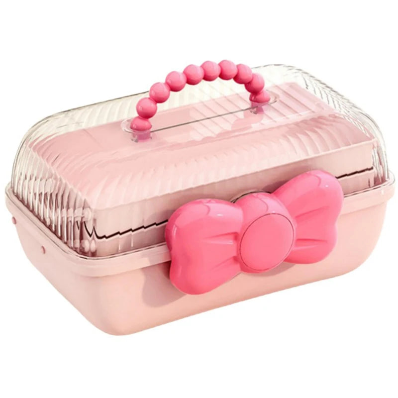 〔CC88〕Multi-layer Hairpin Organizer Cute Girl Jewelry Case Headdress Displays Children's Hair Accessories Storage Box