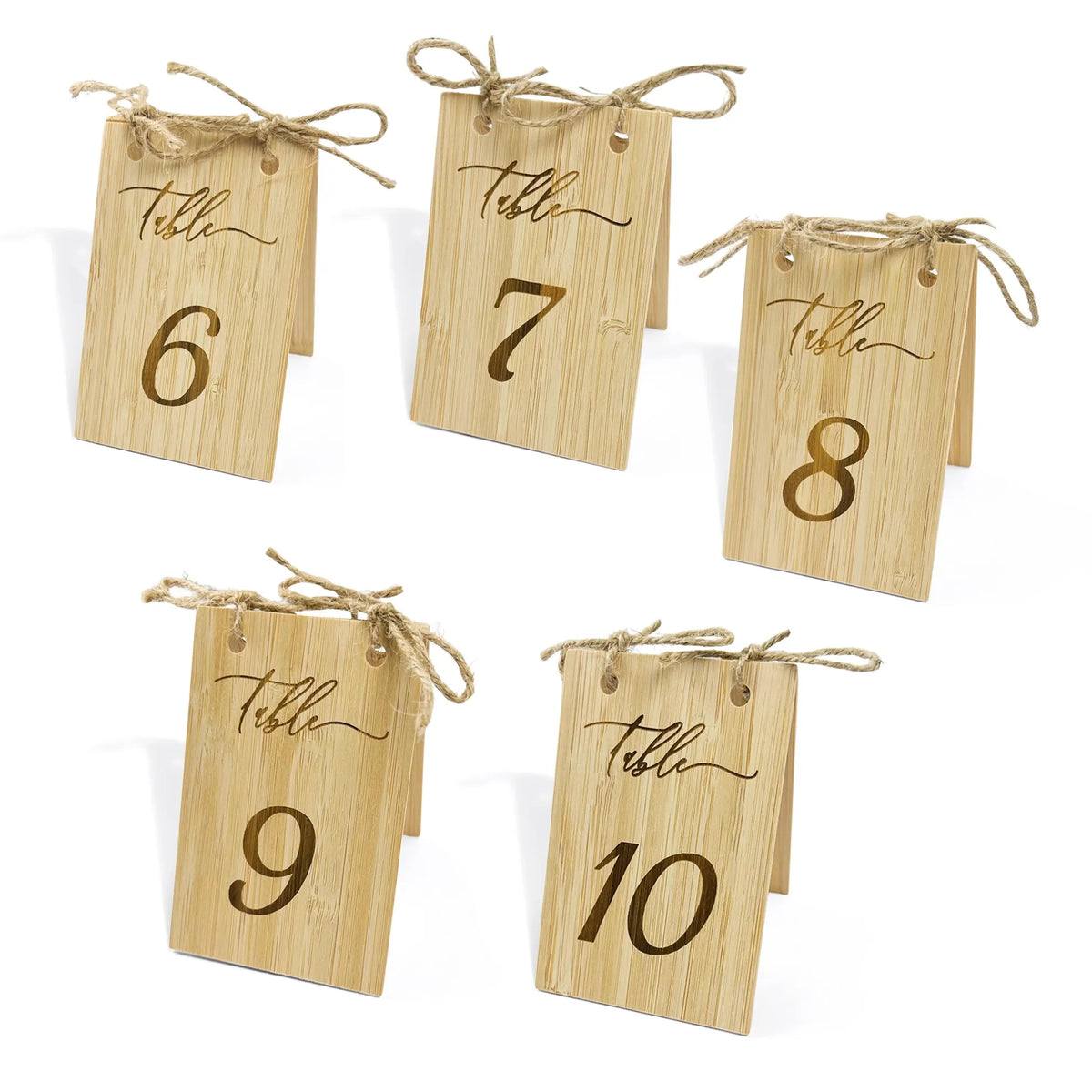 5 pcs Wooden Wedding Table Number Set,Reusable Seating Chart Table Number Card,Perfect For Wedding,Events Or Catering Decoration
