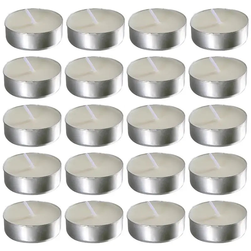 50pcs Tea Lights Candles White Tealight Candles Small Tea Light Candles Little Tiny Tealights Candles Holders for Wedding Party